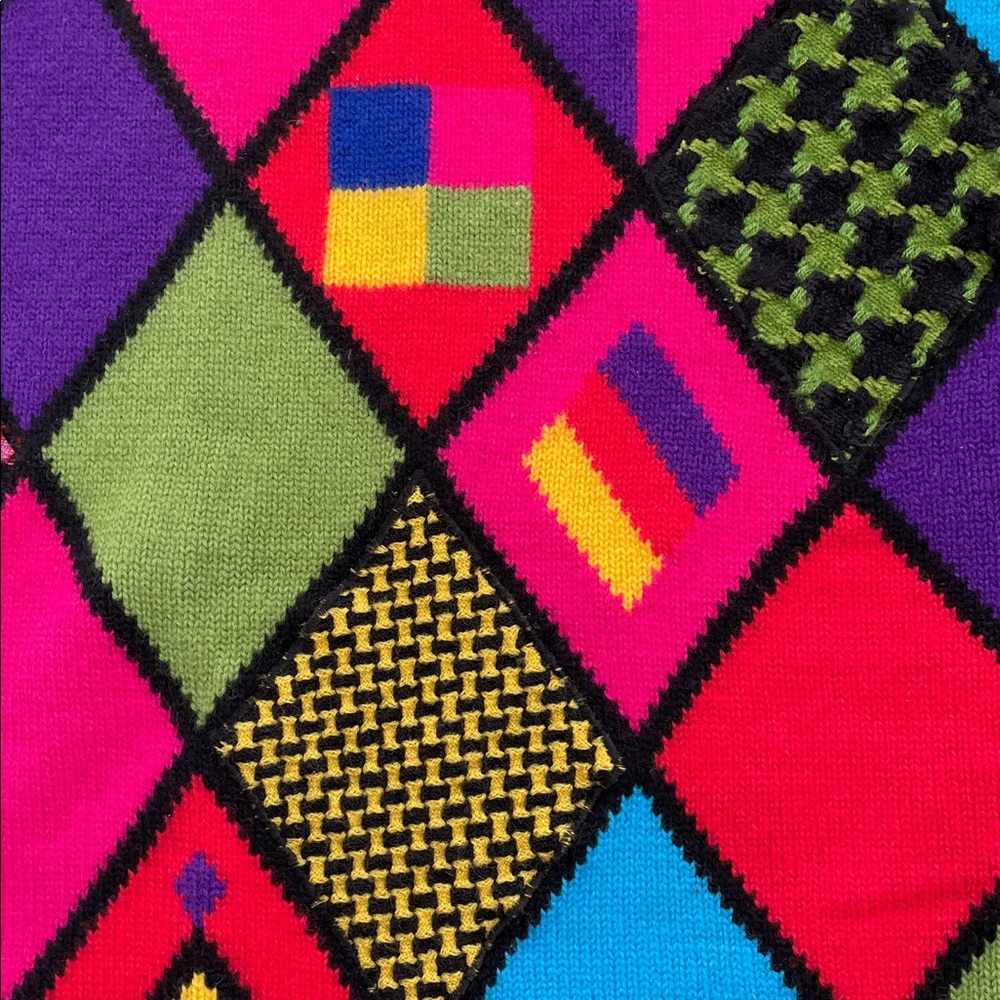 Simon Chang Multicolor Wool Sweater - Picture 9 of 12